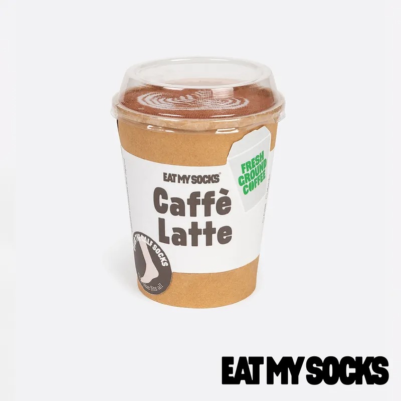 EAT MY SOCKS｜襪子｜早餐系列｜拿鐵◉70D036